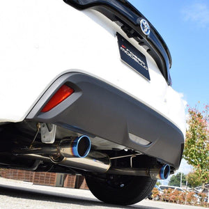 ROSSO MODELLO COLBASSO GT-TTI DUAL SIDE EXIT TITANIUM TAIL BLUE EXHAUST MUFFLER FOR TOYOTA YARIS HYBRID MXPH10 M15A-1NM COWT-T156-BLUE