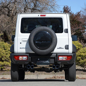 ROSSO MODELLO DUSSEL GT-FOUR QUAD TITANIUM TAIL SILVER EXHAUST MUFFLER FOR SUZUKI JIMNY JB64W AT MT R06A TURBO DSGF-739-SILVER