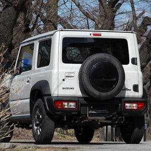 ROSSO MODELLO DUSSEL GT-FOUR QUAD TITANIUM TAIL SILVER EXHAUST MUFFLER FOR SUZUKI JIMNY JB64W AT MT R06A TURBO DSGF-739-SILVER