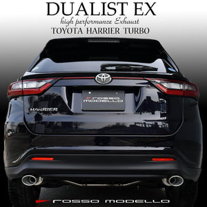 ROSSO MODELLO DUALIST EX DUAL EXIT OVAL TAIL EXHAUST MUFFLER FOR TOYOTA HARRIER TURBO ASU60W 8AR-FTS DSTW-152