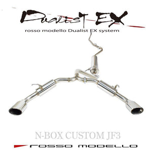 ROSSO MODELLO DUALIST EX DUAL EXIT OVAL TAIL EXHAUST MUFFLER FOR HONDA N-BOX CUSTOM NA JF3 S07B DSTW-340