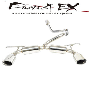 ROSSO MODELLO DUALIST EX DUAL EXIT OVAL TAIL EXHAUST MUFFLER FOR SUZUKI SPACIA CUSTOM TURBO MK53S R06A TURBO DSTW-742