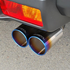 ROSSO MODELLO DUSSEL TI-C CURL TITANIUM TAIL SILVER EXHAUST MUFFLER FOR TOYOTA FJ CRUISER GSJ15W 1GR-FE DUSC-129R-SILVER