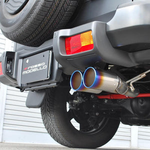 ROSSO MODELLO DUSSEL TI-C CURL TITANIUM TAIL BLACK EXHAUST MUFFLER FOR TOYOTA FJ CRUISER GSJ15W 1GR-FE DUSC-129R-BLACK