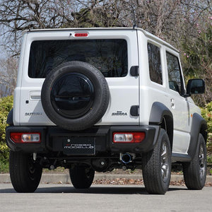 ROSSO MODELLO DUSSEL TI-C CURL TITANIUM TAIL BLUE EXHAUST MUFFLER FOR SUZUKI JIMNY NOMADE JC74W AT MT K15B DUSC-K741-BLUE