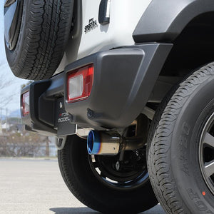 ROSSO MODELLO DUSSEL TI-C CURL TITANIUM TAIL SILVER EXHAUST MUFFLER FOR SUZUKI JIMNY NOMADE JC74W AT MT K15B DUSC-K741-SILVER
