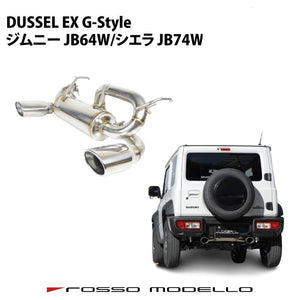 ROSSO MODELLO DUSSEL EX G-STYLE DUAL EXIT OVAL TAIL EXHAUST MUFFLER FOR SUZUKI JIMNY SIERRA JB74W AT MT K15B DUSW-741