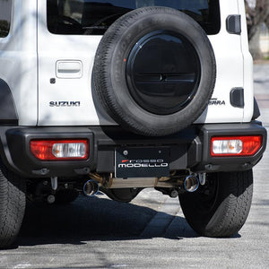 ROSSO MODELLO DUSSEL GT-TTI DUAL SIDE EXIT TITANIUM TAIL SILVER EXHAUST MUFFLER FOR SUZUKI JIMNY SIERRA JB74W AT MT K15B DUWT-T739-SILVER