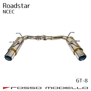 ROSSO MODELLO GT-8 STAINLESS TAIL EXHAUST MUFFLER FOR MAZDA ROADSTER NCEC KOUKI AT MT GT8-603