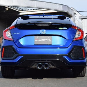 ROSSO MODELLO MARVELOUS T1 SINGLE TITANIUM TAIL BLUE MUFFLER CUTTER FOR HONDA CIVIC FK7 AT MT MFC-HO002-BLUE