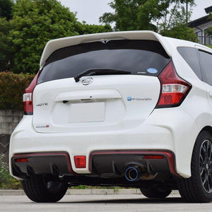ROSSO MODELLO MARVELOUS T1 SINGLE TITANIUM TAIL SILVER MUFFLER CUTTER FOR NISSAN NOTE E-POWER HE12 1.2L MFC-NI003-SILVER