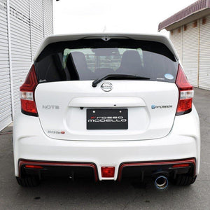 ROSSO MODELLO MARVELOUS T1 SINGLE TITANIUM TAIL BLACK MUFFLER CUTTER FOR NISSAN NOTE E-POWER HE12 1.2L MFC-NI003-BLACK