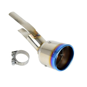 ROSSO MODELLO MARVELOUS T1 SINGLE TITANIUM TAIL BLUE MUFFLER CUTTER FOR NISSAN DAYZ B44W NA TURBO MFC-NI005-BLUE