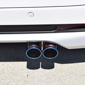 ROSSO MODELLO MARVELOUS T2 DUAL TITANIUM TAIL SILVER MUFFLER CUTTER FOR MITSUBISHI EK CROSS TURBO 2WD B35W TURBO NA MFC-NI006W-SILVER