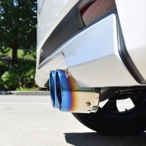 ROSSO MODELLO MARVELOUS T2 DUAL TITANIUM TAIL BLUE MUFFLER CUTTER FOR MITSUBISHI EK CROSS TURBO 2WD B35W TURBO NA MFC-NI006W-BLUE