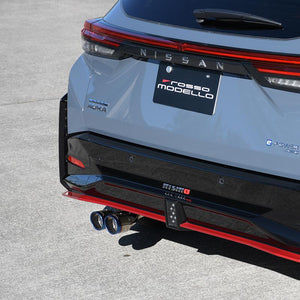 ROSSO MODELLO MARVELOUS T2 DUAL TITANIUM TAIL SILVER MUFFLER CUTTER FOR NISSAN AURA NISMO FSNE13 MFC-NI011W-SILVER