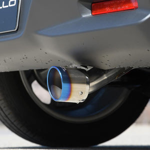 ROSSO MODELLO MARVELOUS T1 SINGLE TITANIUM TAIL BLACK MUFFLER CUTTER FOR SUZUKI SWIFT HYBRID ZCEDS AT MT MFC-SZ011-BLACK