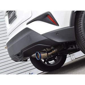 ROSSO MODELLO MARVELOUS T1 SINGLE TITANIUM TAIL BLUE MUFFLER CUTTER FOR TOYOTA C-HR ZYX10 HYBRID / TURBO MFC-TO002-BLUE