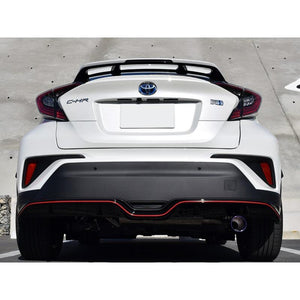 ROSSO MODELLO MARVELOUS T1 SINGLE TITANIUM TAIL SILVER MUFFLER CUTTER FOR TOYOTA C-HR ZYX10 HYBRID / TURBO MFC-TO002-SILVER