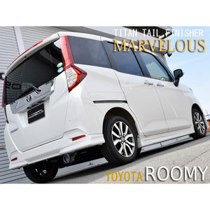 ROSSO MODELLO MARVELOUS T1 SINGLE TITANIUM TAIL SILVER MUFFLER CUTTER FOR DAIHATSU THOR M900S TURBO NA MFC-TO005-SILVER