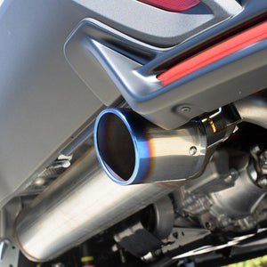 ROSSO MODELLO MARVELOUS T1 SINGLE TITANIUM TAIL BLUE MUFFLER CUTTER FOR TOYOTA YARIS 4WD MXPH A 15 M15A-1NM-1MM MFC-TO017-BLUE