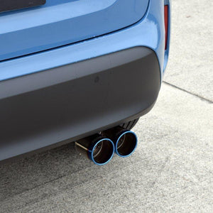 ROSSO MODELLO MARVELOUS T2 DUAL TITANIUM TAIL BLACK MUFFLER CUTTER FOR TOYOTA YARIS CROSS 2WD MXP10 1.5L MXPB10 / HYBRID MXPJ10 MFC-TO022W-BLACK
