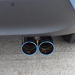 ROSSO MODELLO MARVELOUS T2 DUAL TITANIUM TAIL BLUE MUFFLER CUTTER FOR TOYOTA YARIS CROSS 2WD MXP10 1.5L MXPB10 / HYBRID MXPJ10 MFC-TO022W-BLUE