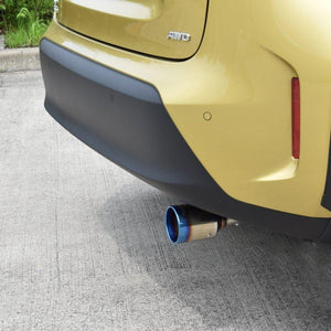ROSSO MODELLO MARVELOUS T1 SINGLE TITANIUM TAIL BLACK MUFFLER CUTTER FOR TOYOTA YARIS CROSS 4WD MXPB15 MFC-TO025-BLACK