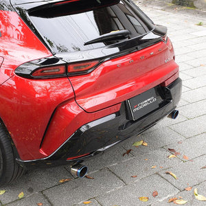 ROSSO MODELLO MARVELOUS T2 DUAL TITANIUM TAIL BLACK MUFFLER CUTTER FOR TOYOTA CROWN SPORT AZSH36W AZSH37W HYBRID HEV / HYBRID PHEV MFC-TO029W-BLACK