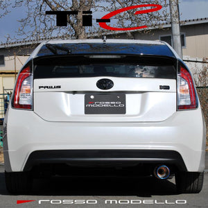 ROSSO MODELLO TI-C TITANIUM TAIL SILVER EXHAUST MUFFLER FOR TOYOTA PRIUS ZVW30 2ZR-3JM TIC-112-SILVER
