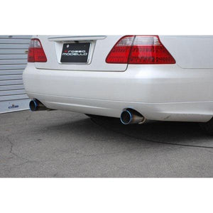 ROSSO MODELLO TI-C TITANIUM TAIL SILVER EXHAUST MUFFLER FOR TOYOTA CROWN 2.5L 3.0L 3.5L GRS182 4GR-FSE 2.5L / 3GR-FSE 3.0L / 2GR-FSE 3.5L TIC-134-SILVER