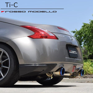 ROSSO MODELLO TI-C TITANIUM TAIL SILVER EXHAUST MUFFLER FOR NISSAN FAIRLADY Z Z34 HZ34 ZENKI AT MT TIC-219-SILVER
