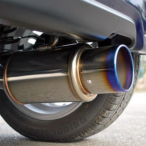 ROSSO MODELLO TI-C TITANIUM TAIL SILVER EXHAUST MUFFLER FOR DAIHATSU MOVE CUSTOM X L175S KF-VE TIC-805-SILVER