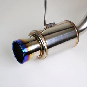 ROSSO MODELLO TI-C TITANIUM TAIL SILVER EXHAUST MUFFLER FOR DAIHATSU MIRA VAN L275V KF-VE TIC-813-SILVER