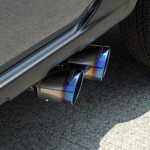 ROSSO MODELLO DUSSEL EX SIDE TITAN FACE TITANIUM TWIN TAIL SIDE EXIT EXHAUST MUFFLER TITANIUM BLUE FOR SUZUKI JIMNY SIERRA JB74W AT MT TISS-739-BLUE