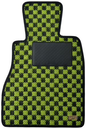KARO SISAL LIME BLACK LUGGAGE MATS FOR Daihatsu Wake LA700S SISAL-3648-LIME-BLACK