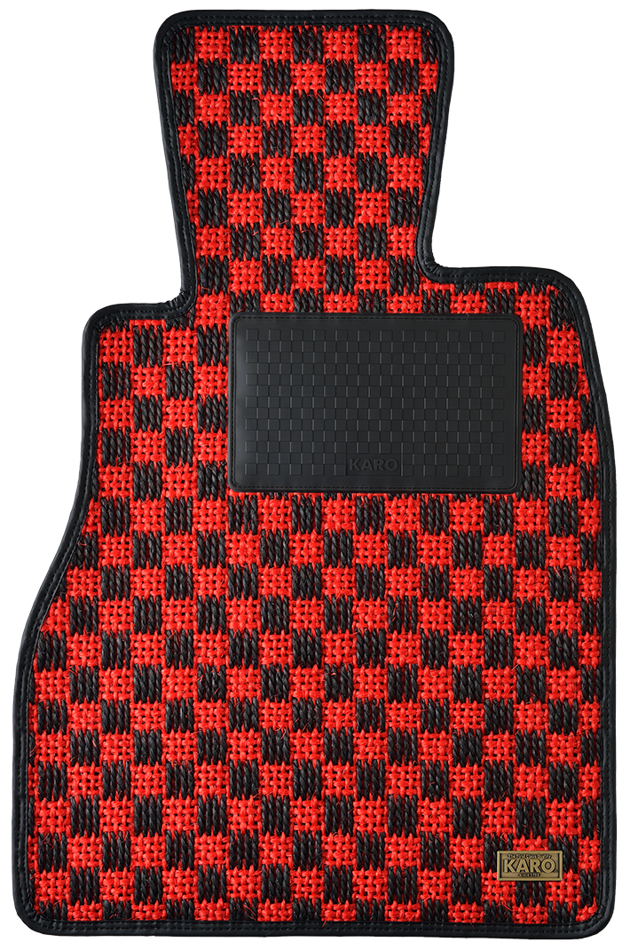 KARO GRAN SISAL RED BLACK LUGGAGE MATS FOR Honda Accord Wagon CB9 GRAN-SISAL-530-RED-BLACK