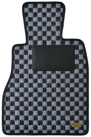 KARO GRAN SISAL SILVER BLACK FLOOR MATS FOR Toyota Wish ZNE, ANE1#G・W GRAN-SISAL-1807-SILVER-BLACK