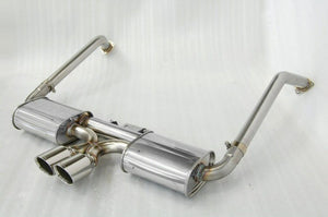 KREISSIEG FIRST CAT-BACK F1 SOUND EXHAUST SYSTEM WONDERWOLF VER. STAINLESS STEEL FLOATING CURL TAIL SANDBLASTED KSG LOGO MARK TIPTRO EARLY MODEL FOR PORSCHE 987 BOXSTER ZENKI  P987B-06-STAINLESS-TIPTRO