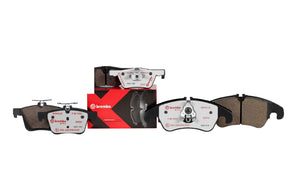 BREMBO BRAKE PADS EXTRA LEFT AND RIGHT SET FRONT FOR PEUGEOT 307 (HATCHBACK 1.6 MT) T5NFU 02.06-02.12 P61-068X
