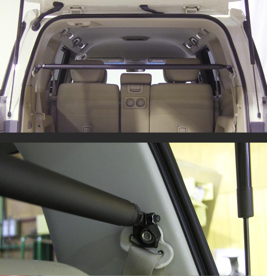 LARGUS ADJUSTABLE REAR PILLAR BAR FOR Nissan Elgrand TNE52 4WD 05401207002-QQ