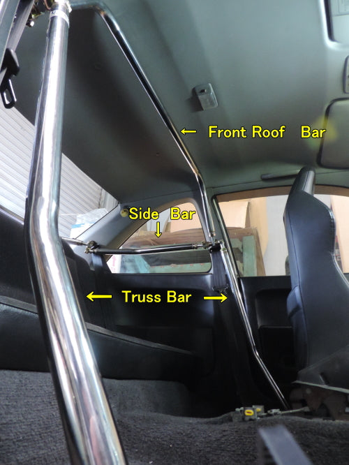 NEXT MIRACLE CROSS BAR SIDE BAR RIGHT & LEFT STAINLESS 32 FOR HONDA FIT JAZZ GD NEXT-00378