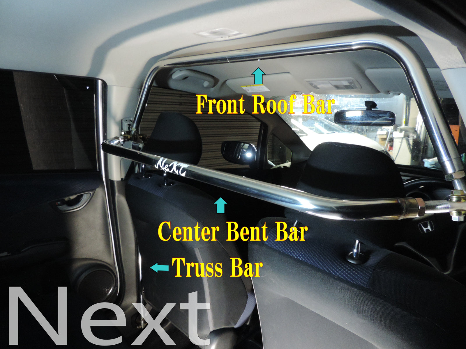 NEXT MIRACLE CROSS BAR BEND BAR CENTER STAINLESS 32 FOR SUBARU IMPREZA GC8 C B NEXT-01601