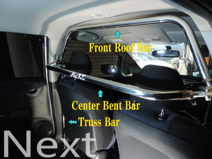 NEXT MIRACLE CROSS BAR BEND BAR CENTER STAINLESS 35 FOR HONDA CIVIC EJ1 TYPE O H NEXT-00266