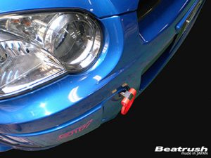 LAILE BEATRUSH FRONT TOW HOOK RED For SUBARU IMPREZA WRX GDB GDA S106016TF-FSA