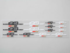 MUGEN MUGEN POWER STICKER SET  For UNIVERSAL FITTING 90000-YZ5-314D - Black Hawk Japan