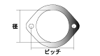 KAKIMOTO RACING MUFFLER GASKET  GK050203