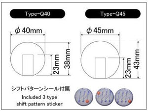 LAILE BEATRUSH JURACON® GEAR KNOB TYPE Q M12x1 25P Φ45MM WHITE A91212W-Q45